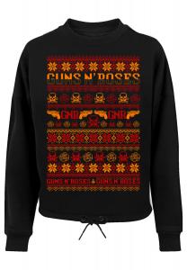 Толстовка F4NT4STIC Oversize Guns n' Roses Weihnachten Christmas, черный