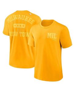 Мужская золотая футболка Milwaukee Brewers Statement Game Over Nike, золото
