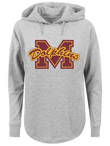 Толстовка с капюшоном F4NT4STIC Sweatshirt Sex Education M Dolphins Netflix TV Series, пятнистый серый