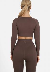 Топ с длинными рукавами LONG SLEEVE RETAINED SEAMLESS SQUATPROOF, коричневый