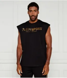 Майка regular fit Plein Sport, черный