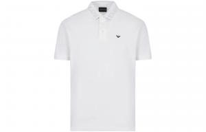 EMPORIO ARMANI Белая поло для мужчин