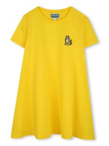 Kenzo Kids платье с принтом Tiger, желтый