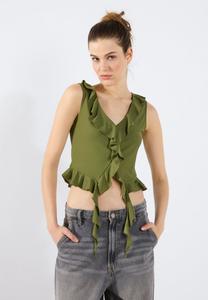 Топ Even&Odd Top, Olive Branch/Olive