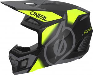 Мотокроссовый шлем Oneal 3srs vision, Black/Neon Yellow