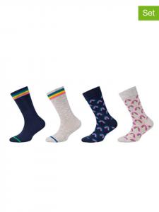 Camano Набор из 4 пар: носки серого/темно-синего цвета