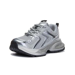 Низкие массивные кроссовки женские Zdwo, серебро