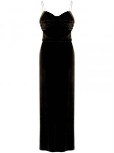 Платье макси с открытой спиной Maison Margiela, зеленый