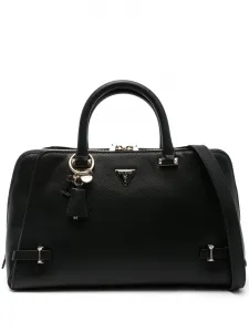 Сумка-тоут Rosalba из сафьяновой кожи GUESS USA, черный