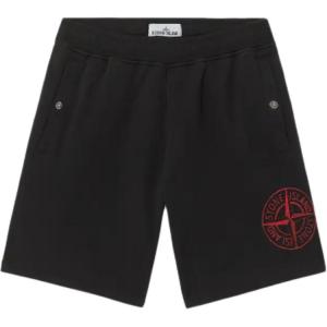 STONE ISLAND Ограниченная коллекция Года Змеи повседневные шорты Unisex Black