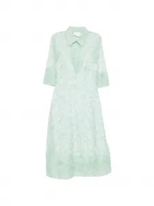 Платье с цветами из пайеток Genny, зеленый