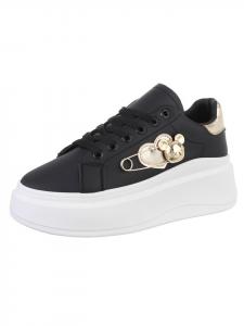 Кроссовки на шнуровке Ital-Design Freizeitschuh, цвет Schwarz und Weiß