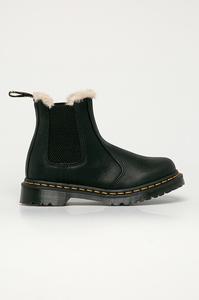 Ботинки кожаные Dr. Martens 2976 Leonore с мехом, черный
