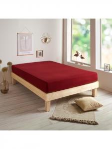 Простыня Traumschlaf, цвет weinrot