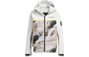 Водонепроницаемая и ветрозащитная ветровка женская Jade White Adidas