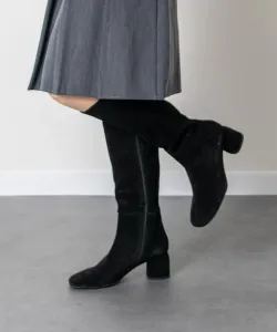 Длинные сапоги на среднем каблуке с косым носком Angel Alarcon, цвет Bls