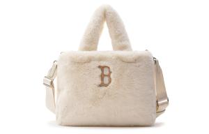 Полиэстеровая сумка-шоппер Плечевая сумка Через плечо Классическая женская белая MLB