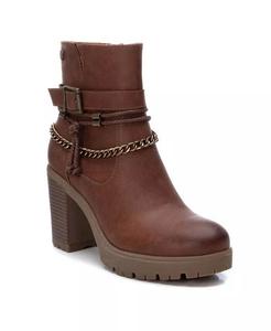 Женские ботильоны на каблуке XTI, коричневый