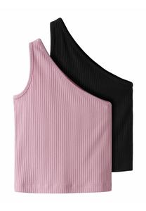 Топ 2ER-PACK ONE-SHOULDER Name it, черный