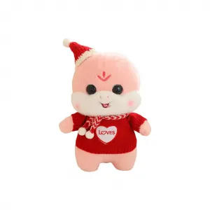 Очаровательная милая плюшевая игрушка в виде змейки китайского зодиака, 30 см MAOGEGE, розовый