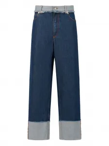 Джинсы с подворотами Marni, синий