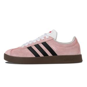 Adidas Neo Кроссовки для скейтбординга VL Court 2.0 с противоскользящим износостойким верхом, унисекс, черно-розовые