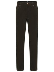 Тканевые брюки MEYER Slim fit Pants, темно-зеленый