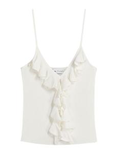 Вязаный топ Bershka, экрю