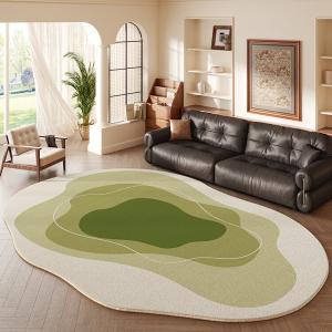 Budis Ковер 200х300 см для гостиной/спальни, круглый, в винтажном стиле American Garden, моющийся