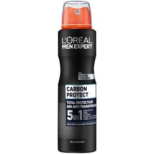 Дезодорант carbon protect 72h 5in1 total protection L Oreal Men Expert, объем 150 мл