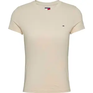 Футболка с коротким рукавом Tommy Jeans DW0DW20459 Slim Fit, бежевый