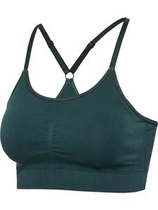 Футболка Hmlmt Define Seamless Padded Bra зеленого цвета Hummel