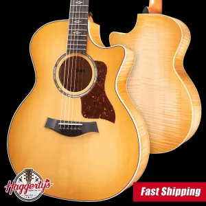 Акустико-электрическая гитара Taylor Prototype 614ce Grand Auditorium - клен/термически обработанная ель Ситка с твердым футляром