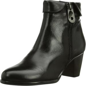 Женские облегченные классические короткие ботильоны на низком каблуке Everybody, Black