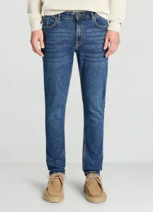 Однотонные джинсы зауженного кроя Calliope, Blu Denim Scuro