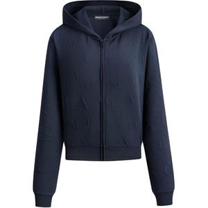 Женское пальто с капюшоном EMPORIO ARMANI, темно-синий