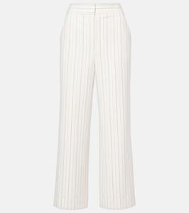 Широкие брюки в полоску Brixton Veronica Beard, Dove Multi