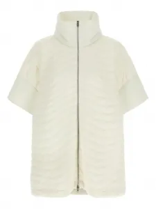 Дутое пончо Herno, белый