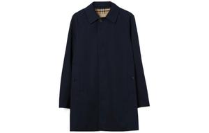 Пальто мужское угольно-синее Burberry, синий