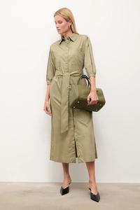 Хлопковое платье Answear.Lab, зеленый