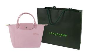 LONGCHAMP Сумка Le Pliage Green Cow Leather Trumpets женская розовая