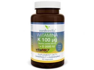 Medverita, БАД, Витамин К2, МК-7+Д3, 60 капсул
