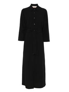 Blanca Vita льняное платье миди, черный