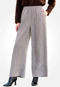 Элегантные широкие брюки в клетку для создания непринужденного стиля. Cupshe, Black White