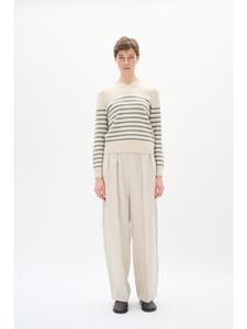 InWear Классический вязаный свитер WallisIW в полоску цвета агавы