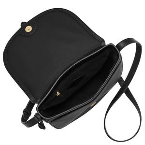 Женская кожаная сумка через плечо Fossil, черный