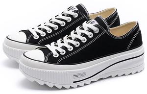 Кеды унисекс с низким верхом обсидиановые черные/белые Excelsior