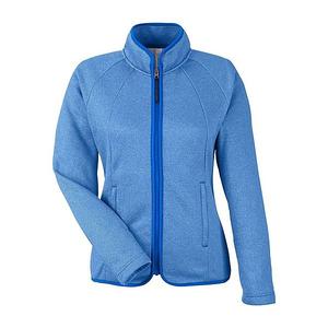 Женская толстовка Venture Heathered E Full-Zip Core365, True Royal And White