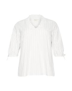 Блуза KAFFE CURVE KC Tiara, белый