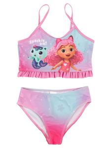 Бикини Gabby's Dollhouse с рюшами, раздельный купальник, розовый